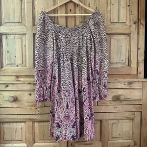 Maeve Anthropologie XS Paisley‎ Patterned Knee Length Dress